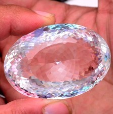 Huge 1000 Ct Natural Certified Brazilian White Topaz Oval Cut Loose Gemstone picture