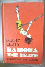 Vintage 1975 Ramona The Brave by Beverly Cleary 1st Print Hardcover Illustrated picture