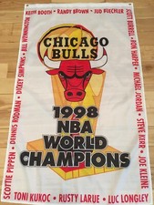 3'x5' 1998 Chicago Bulls NBA Championship banner/flag - “The Last Dance” picture