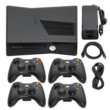 Microsoft Xbox 360 S Console 4GB 250GB 500GB Black + 1-4 Controllers + USA picture