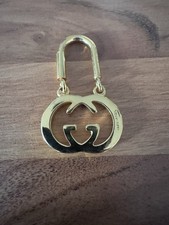 Authentic Vintage Gucci Interlocking G Gold-Tone Keychain / Key Ring picture