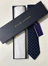 Polo Ralph Lauren Purple Label Silk Satin Tie Made In Italy Retail $235 picture