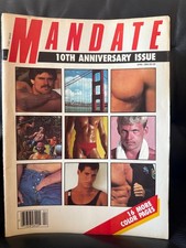 Mandate Magazine 4/84 vintage gay interest male pinups - 10th Anniversary Issue picture