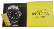 Invicta Pro Diver Men's Quartz Diver Watch 43mm 100m Black Dial Steel #49693 picture