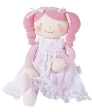Retired Corolle Melodie Rose Cloth Rag Doll Pink Dress 15