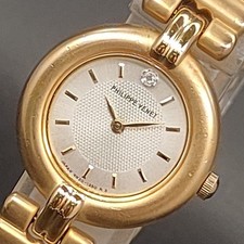 Vtg 1992 N MINT Philippe Venet 4N20-0810/1350 Silver Qz 22mm Womens Watch JAPAN picture