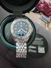 San Martin SN044-GB Diver Watch, Sunburst Enamel Blue, Beautiful Case picture