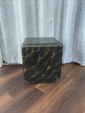 VTG MCM Hand Painted Maitland Smith Marble Patterned Cube Pedestal Side Table picture