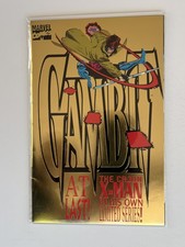 Gambit #1 Gold Variant 1993 Marvel Comics Foil Cover NM/VF Rare X-Men Rogue picture