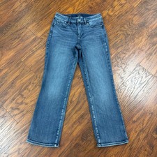 NYDJ Jeans Women 6 Straight Medium Wash Mid Rise Stretch Lift Tuck Marilyn 26x27 picture