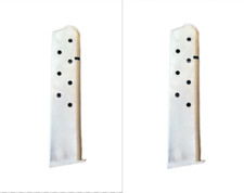 New 2 Pack Colt 1911 .45 ACP 10 Round Magazines Stainless Steel picture