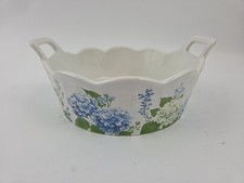Temp-tations Round 0.75 qt. Handled Baker Casserole Hydrangea picture