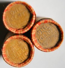 1909 VDB On One End ~ Wheat Penny Lincoln Cent Roll ~ Estate Coins ~ ONE ROLL picture