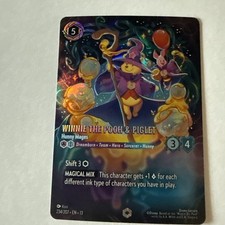 Disney Lorcana Enchanted Winnie the Pooh & Piglet Hunny Mages 234/207 Foil picture