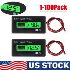 12V/24V/36/48V Battery Status Charge LCD Digital Indicator Monitor Meter Gauge picture