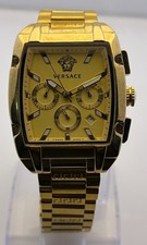 Refurbished Men's Versace Dominus Gold Dial Chrono Quartz Date/Small-Sec Watch picture