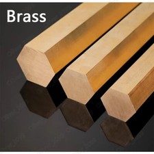 C28000 Brass Hexagonal Rods Brass Hex Stick Solid Brass Hex Bar Select Size picture