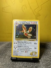 Gym Hero's Lt. Surge's Fearow Holo Rare Pokémon Card 7/132 - HP picture