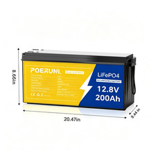 12V 200Ah LiFePO4 Battery 200Ah Lithium Battery BMS Deep Cycle for Off-grid Home picture