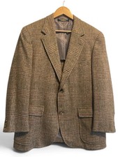 Vintage Brooks Brothers Blazer 42R Brown Plaid Union Made In USA 100% Wool picture