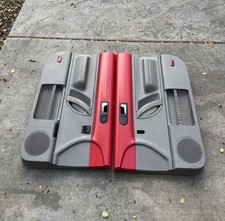 1998-2010 VW Volkswagen Beetle Left Right Pair Interior Door Panel OEM GRAY RED picture