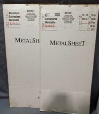 Lot Of 8 Sheets Hillman Brass Metal Sheet 12×24