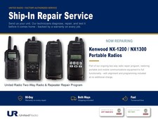 REPAIR SERVICE: KENWOOD RADIO ALL NX-1200 / NX-1300 / NX-P1200 / NX-P1300 MODELS picture