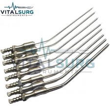 Frazier Suction Tube 6,7,8,9,10,11,12,15 Surgical Diagnostic Instrument Set of 8 picture