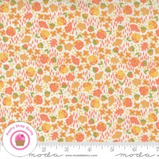 Moda COZY UP 29122 11 White Orange Floral COREY YODER Quilt Fabric picture
