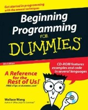 Beginning Programming For Dummies - Paperback By Wang, Wallace - GOOD picture