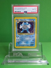 POKEMON 1999 BASE SET POLIWRATH HOLO 13 PSA 8 picture