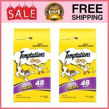 2 Bag Temptations Classic Tasty Chicken Flavor Crunchy & Soft Cat Treat,48Oz Bag picture