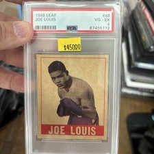 1948 Leaf Boxing #48 Joe Louis Card PSA 4 VG-EX Rare picture