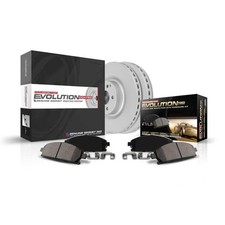 Power Stop Geomet Coated Brake Kit Ceramic Pads Rotors Low Dust Silent Braking picture