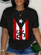 100% Cotton Vintage Boricua Puerto Rican Puerto Rico Flag Retro T-Shirt  picture