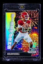 Keelon Russell RARE PRIZM BLACK FIREWORKS FOIL CARD ALABAMA CRIMSON TIDE picture
