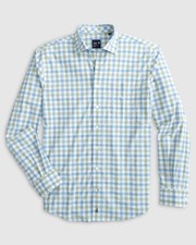 johnnie-O Performance Button Up Shirt - McArthur Blue picture
