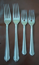 MIKASA CLASSICO SATIN STAINLESS DINNER FORKS SALAD FORKS LOT 4 PC picture