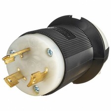 Hubbell Wiring Device-Kellems Hbl2611st Locking Plug, L5-30P, 30 A, 125V Ac, picture