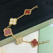Van Cleef & Arpels Alhambra 5 Motif Red Bracelet picture