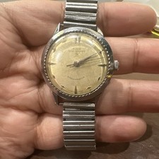 Vintage Elgin Shockmater Self Winding Rare 17 Jewel Men Watch Works Bt Runs Fast picture