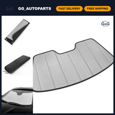 Foldable Sunshade for 2010-2016 Cadillac SRX | Metal Reinforced, Space-Saving, C picture