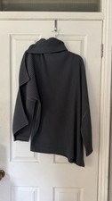 Issey Miyake Homme Plissé pleated asymmetrical top in stone grey picture