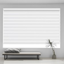 Changshade CUSTOM CUT 85% Blackout Zebra Roller Shade  Blinds For Window picture