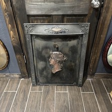 Vintage Cast Iron Early 1900’s  Victorian fireplace cover picture