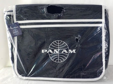 Pan Am Retro Navy Blue Shoulder Messenger Bag with White Stripes & Pan Am Logo picture