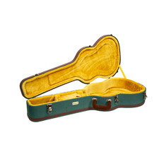 Crossrock Master Series - Wooden 4/4 Classical Guitar Case-Malachite Blue Tweed picture