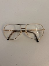 Vintage Safilo Elasta SP. 105 140 Aviator Eyeglass Frames Gold 58 15 8-6 Italy picture