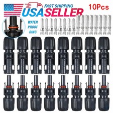 10 Pairs Male Female Solar Cable Connectors For DIY Solar Panel US picture