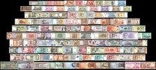 100 Pcs of Different Unique World Foreign Mixed Banknotes Currency Unc + List picture
